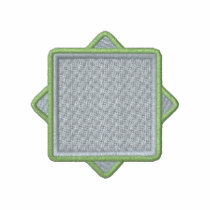 Double Square Applique/ Background embroidered shirts by ZazzleEmbroidery Double Square Applique/ Background embroidered shirts