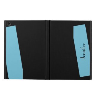 Double Stripe Black & Blue, iPad Air Case