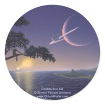 Double Sunset, Double Sun Set Steven Vincent J... stickers by orionworks Double Sunset, Double Sun Set Steven Vincent J... stickers