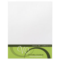 Double Swirl Chartreuse Letterhead by sharpattack Double Swirl Chartreuse Letterhead
