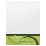 Double Swirl Chartreuse Letterhead