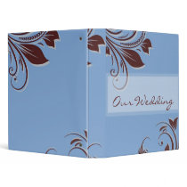 Double Swirl Wedding Album 3 Ring Binders