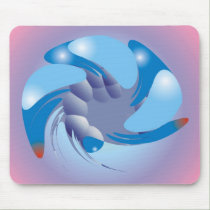 Double-Tailed Red Stinger Mousepad by cleosclassics Double-Tailed Red Stinger Mousepad
