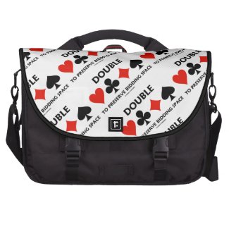 Double To Preserve Bidding Space (Card Suits) Laptop Bag