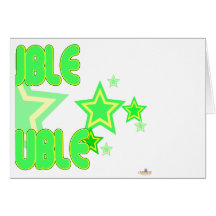 Double Trouble Green Yellow Stars Part 2 Cards