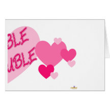 Double Trouble Pink Hearts Part 2 Card