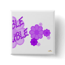 Double Trouble Purple Flowers Part 2 buttons