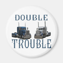 Double Trouble Refrigerator Magnets
