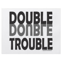 DOUBLE TROUBLE T-SHIRTS AND GIFTS flyers