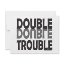 DOUBLE TROUBLE T-SHIRTS AND GIFTS invitations