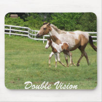 DOUBLE VISION mousepads by magnoliahorses DOUBLE VISION mousepads