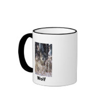 Double Wolf Ringer Mug by streamside Double Wolf Ringer Mug