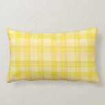 Double Yellow and Peach Tartan - Pillow
