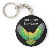 Double Yellow Headed Amazon Keychain