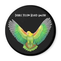 Double Yellow Headed Amazon Magnet