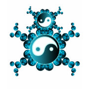 Twin Yin Yang T-Shirt by webgrrl