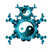 Double YinYang T-Shirt by webgrrl Double YinYang T-Shirt