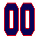 DOUBLE ZERO BLUE & RED t-shirts