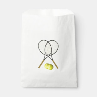 Doubles Tennis Sport Theme Favor Bag