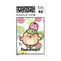 DoubleScoops! postage by ChristinasCanvas DoubleScoops! postage