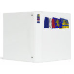 Doubs, Franche-Comté &amp; France flags Vinyl Binder