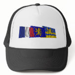 Doubs, Franche-Comté & France flags hats