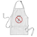 Douche Free Zone aprons