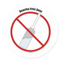 Douche Free Zone stickers