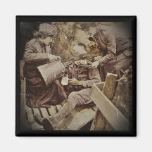 Doughnut Girls with Wounded Soldier Refrigerator Magnet