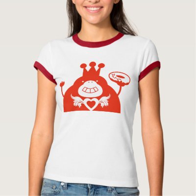 \#8 Doughnut king-fashion 2tone color women T-shirt 