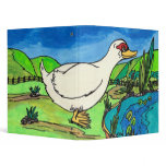 Dougie the Duck by Kewzoo 3 Ring Binder