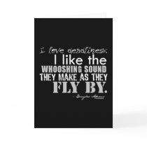 Douglas Adams Deadlines Quote Card
