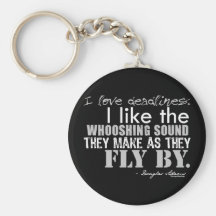 Douglas Adams Deadlines Quote Keychains