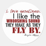 Douglas Adams Deadlines Quote Stickers