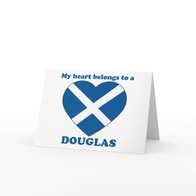 Douglas Greeting Card by ValentinesDayTshirts
