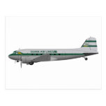Douglas DC-3 Ozark Airlines Postcard