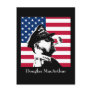 Douglas MacArthur and the American Flag Postcards