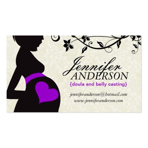 Doula, Midwife and Belly Casting Business Cards