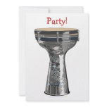 Doumbek Drum Party Invitations Darbuka Tombak