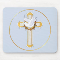 Dove and Cross mousepads by Spice Dove and Cross mousepads