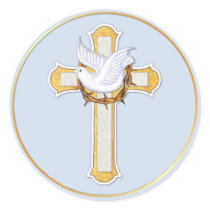Dove and Cross stickers