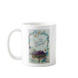 Dove And Gold Basket of Flowers Coffee Mugs
