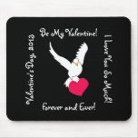 Dove and Heart Proposal Mousepad mousepads