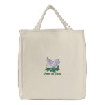 Dove and Holly Embroidered Bags