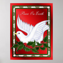 Dove and Holly Poster