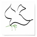 Dove and Olive Branch Image posters