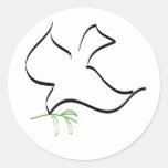 Dove and Olive Branch Image Sticker