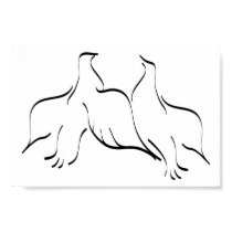 Dove Couple Clipart posters