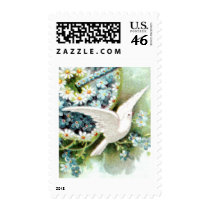 Dove & Flowers Stamp by pinkalmond Dove & Flowers Stamp