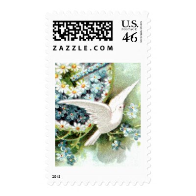 Dove & Flowers Stamp